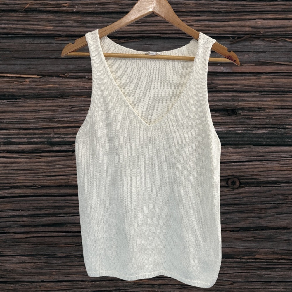 Tribal Cream Relaxed Tank Top